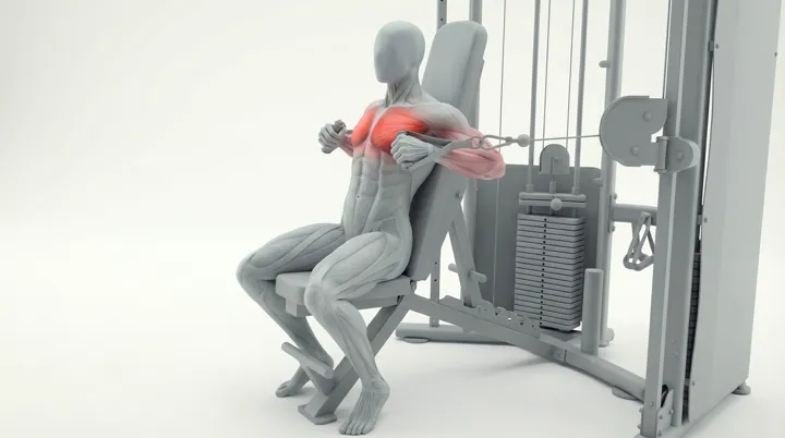 Cable Bench Press 3D Animation — Chest Asset | MoveKit | MoveKit