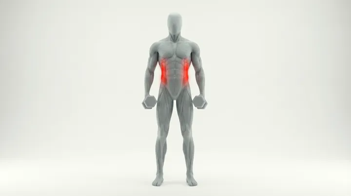 Dumbbell Side Bend 3D Animation — Obliques Asset | MoveKit | MoveKit
